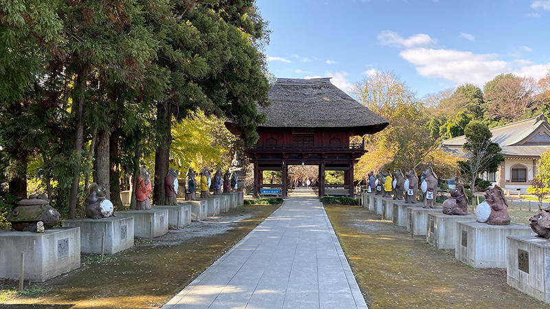 茂林寺の境内