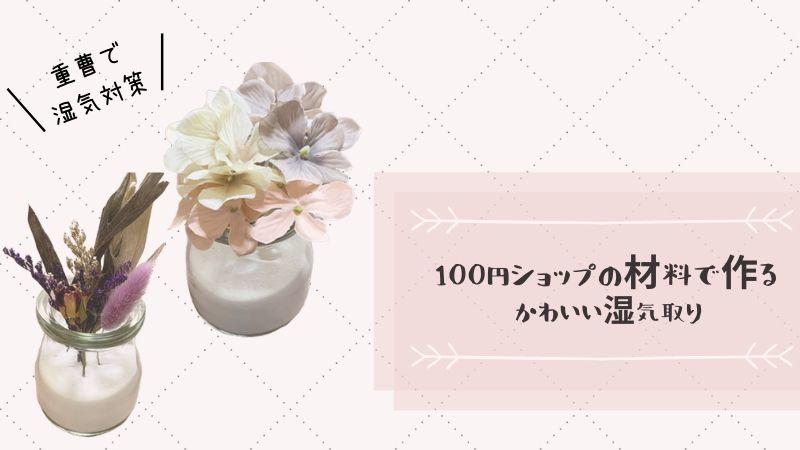 100円ショップの材料で作るかわいい湿気取り